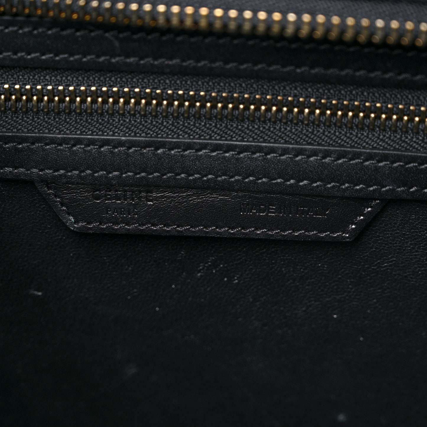 Drummed Calfskin Nubuck Tri-color Micro Luggage Natural