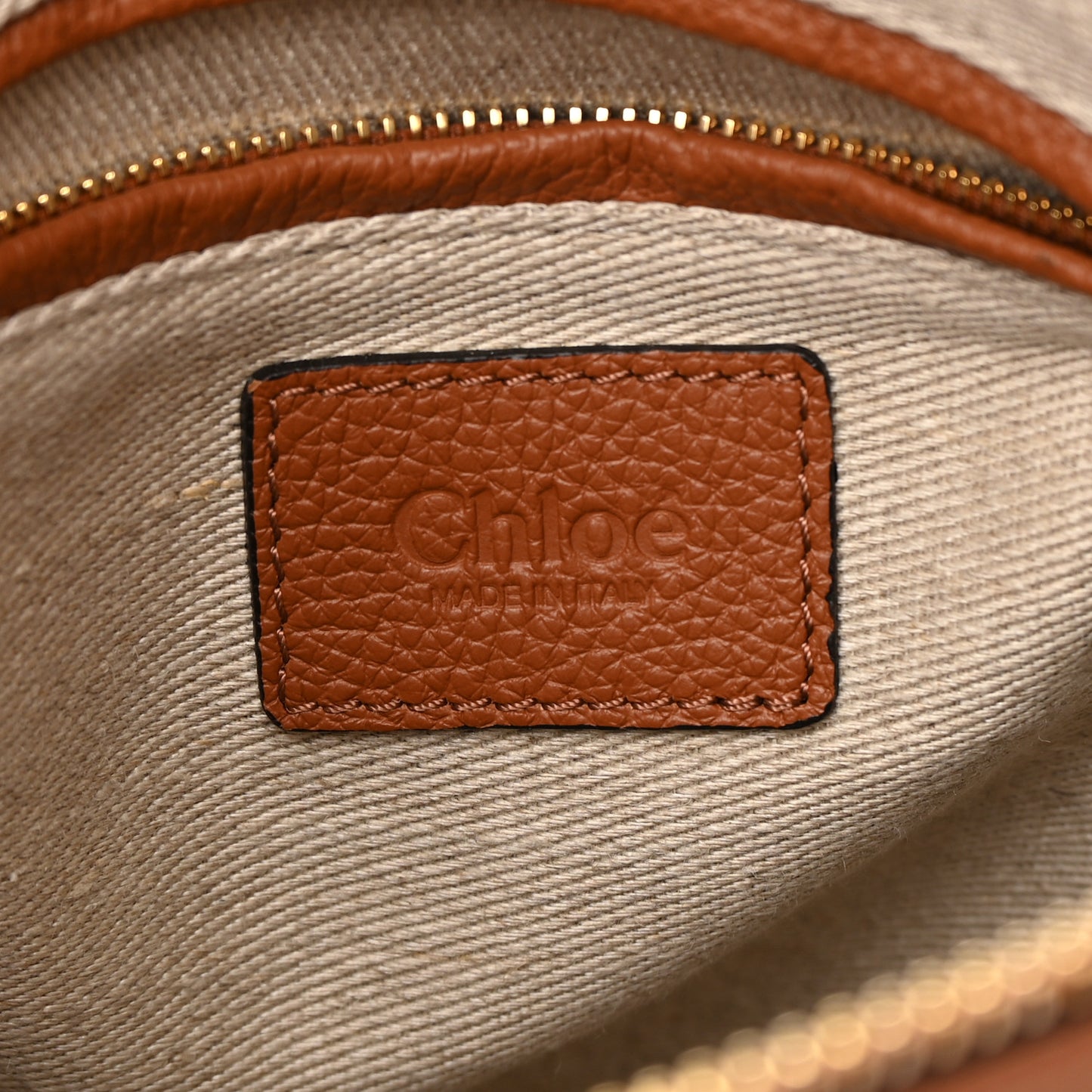 Calfskin Small Marcie Satchel Tan