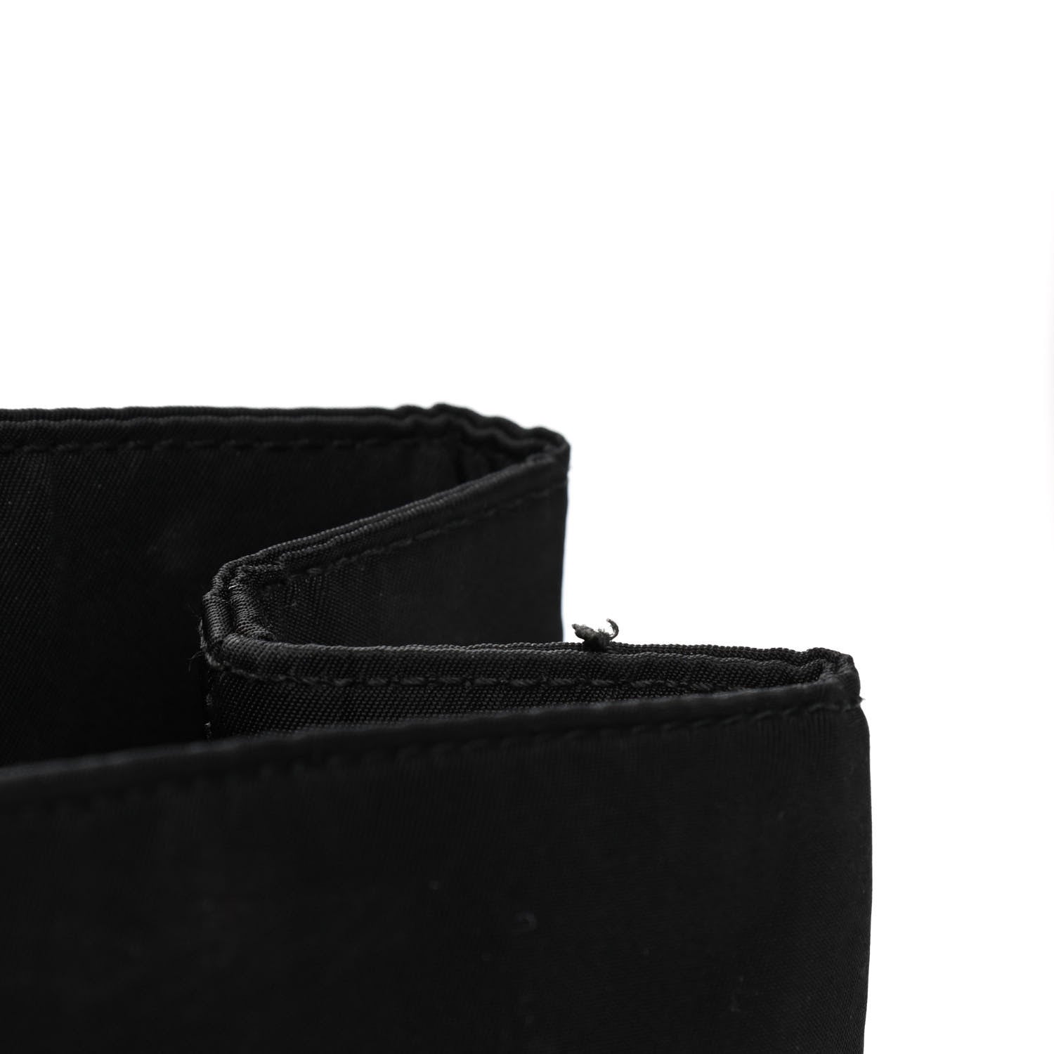 Prada Tessuto Nylon Calfskin Chain Tote Black 5 of 5