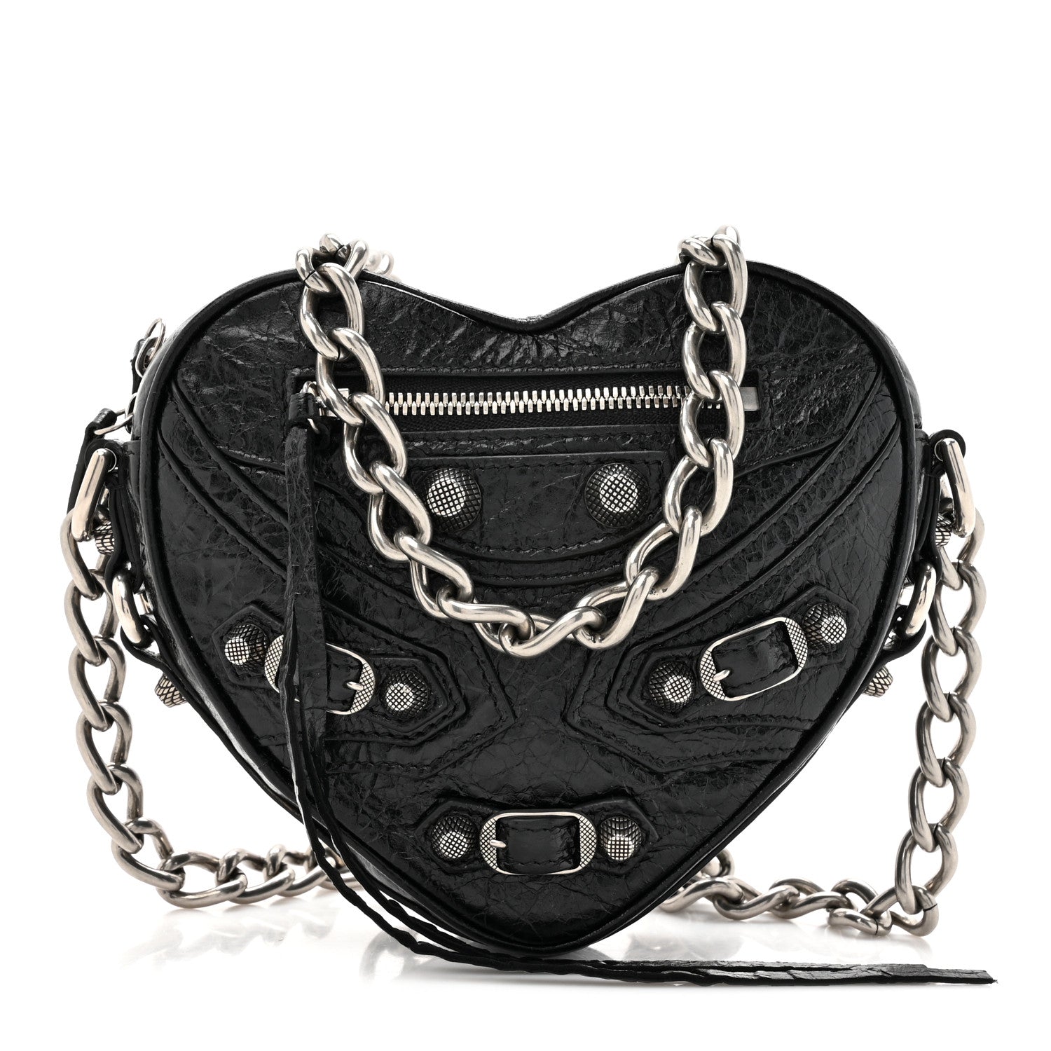 Balenciaga Agneau Arena Mini Le Cagole Heart Bag Black 1 of 11