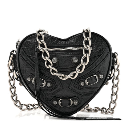 Balenciaga Agneau Arena Mini Le Cagole Heart Bag Black 1 of 11