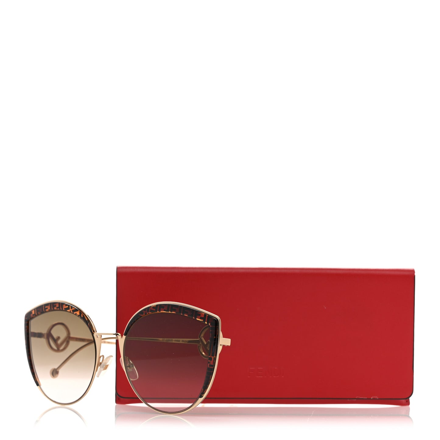 Metal Acetate F is Fendi FF Cat Eye Sunglasses FF 0290/S Gold