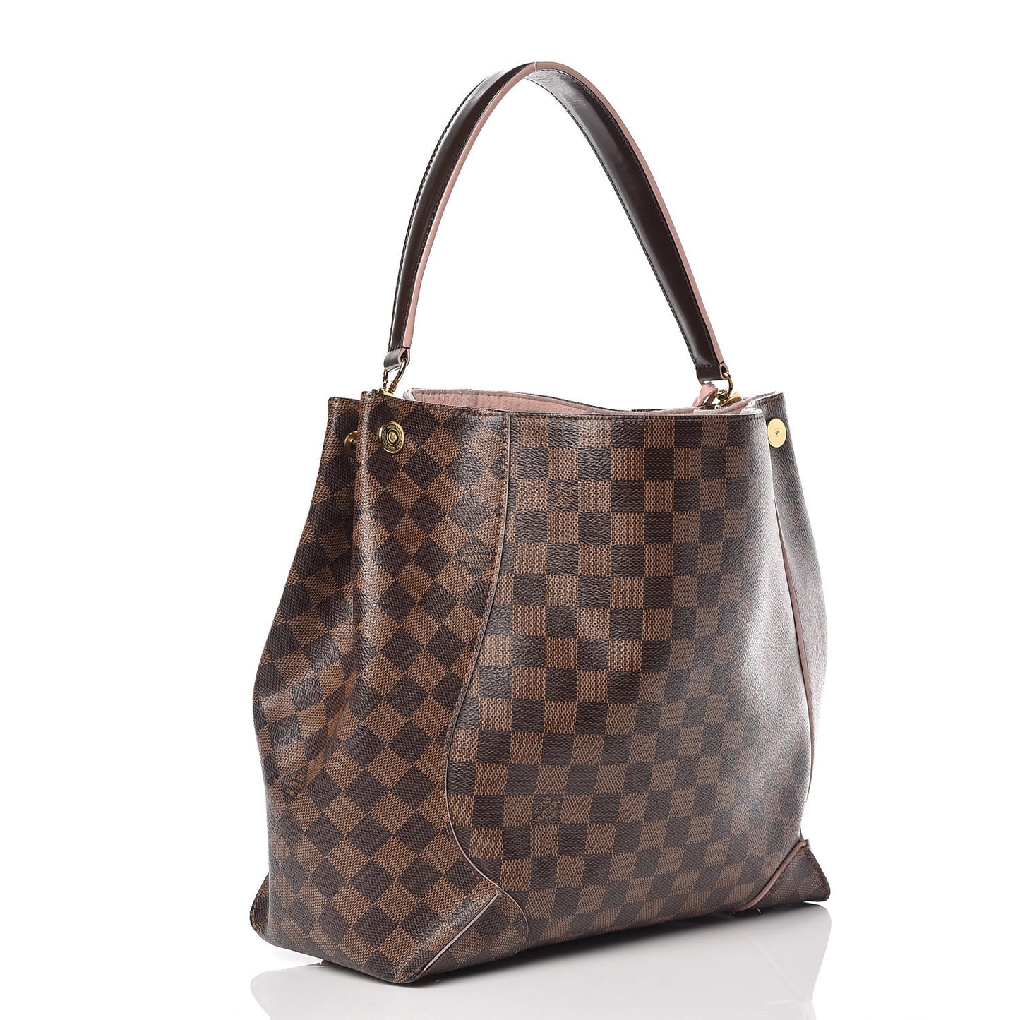 Damier Ebene Caissa Hobo Rose Ballerine