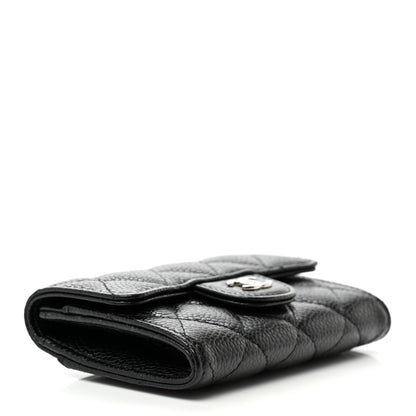 Chanel Caviar Quilted Flap Card Holder Wallet Black 4 of 8