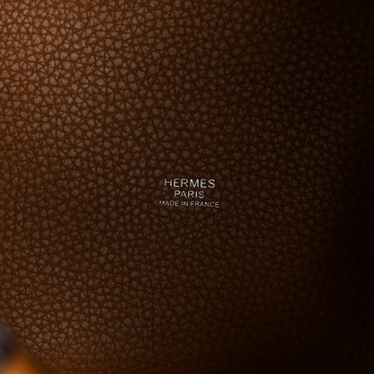 Hermes Taurillon Clemence Swift Eclat Picotin Lock 18 PM Sesame Lime 5 of 10