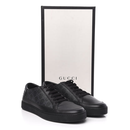 Gucci GG Supreme Monogram Mens Sneakers 8 Black 10 of 10
