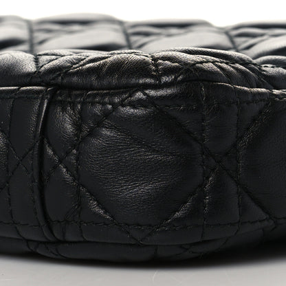 Christian Dior Lambskin Cannage DiorQuake Pouch Black 9 of 10