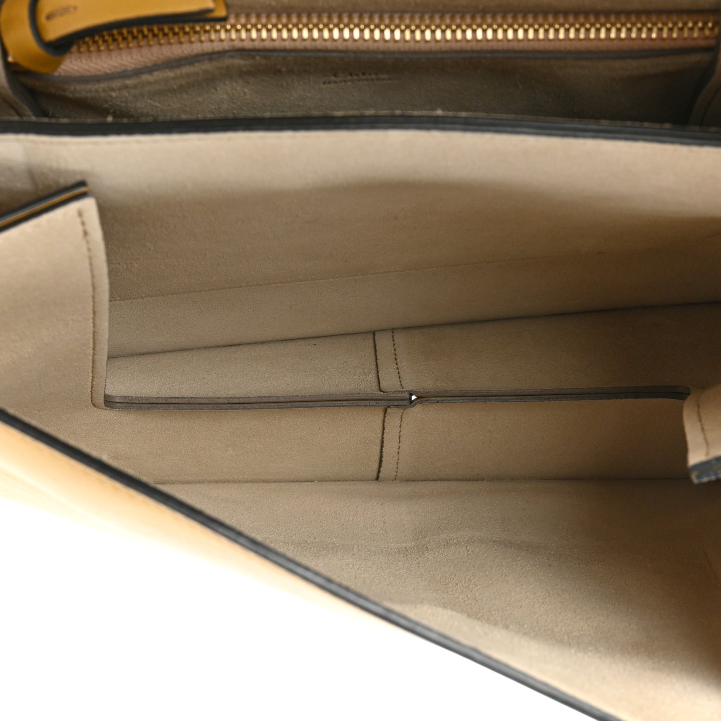Suede Calfskin Medium Faye Shoulder Bag Dusty Yellow