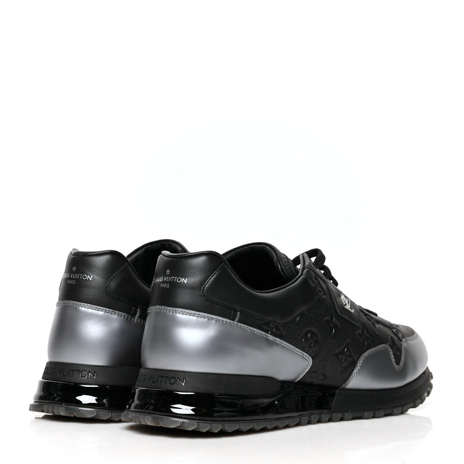 Louis Vuitton Metallic Empreinte Mens Run Away Sneakers 11 Charcoal 4 of 8
