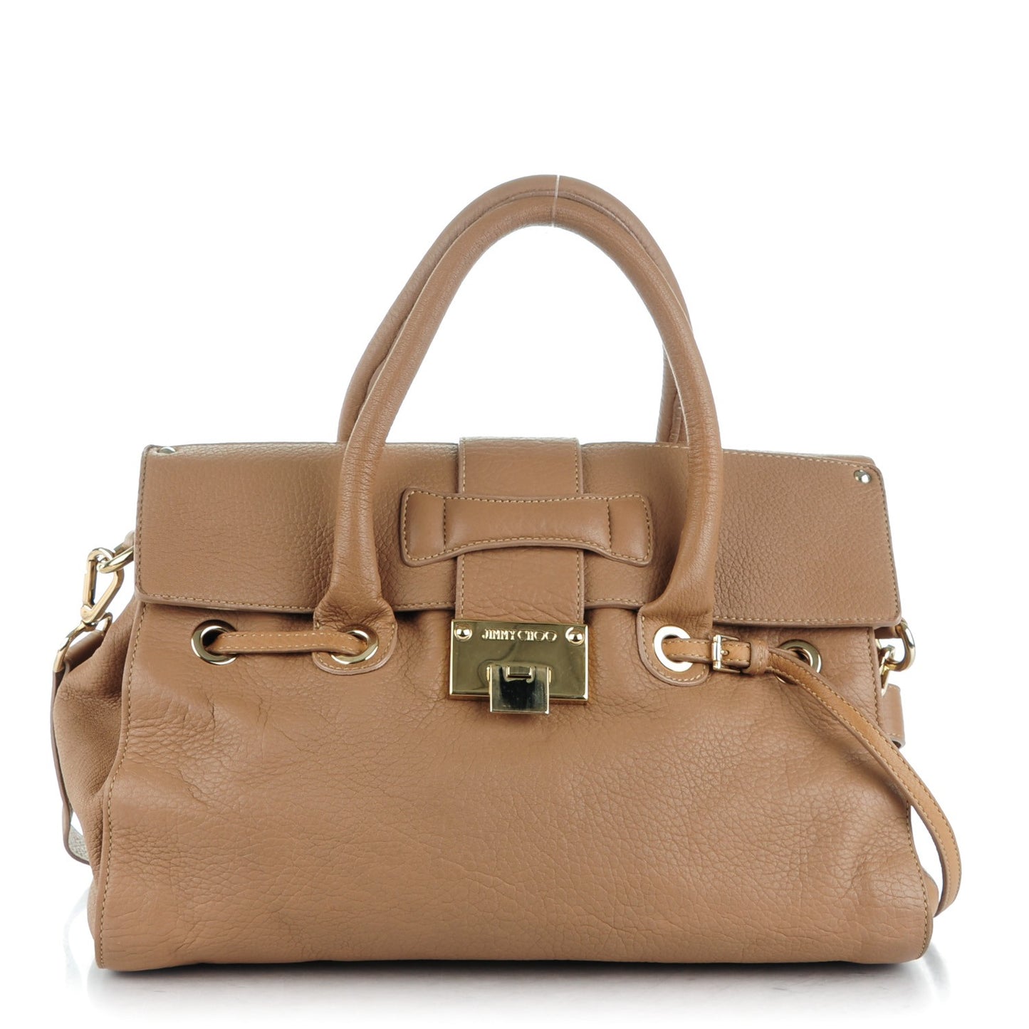 Grainy Calf Medium Rosalie Satchel Nude
