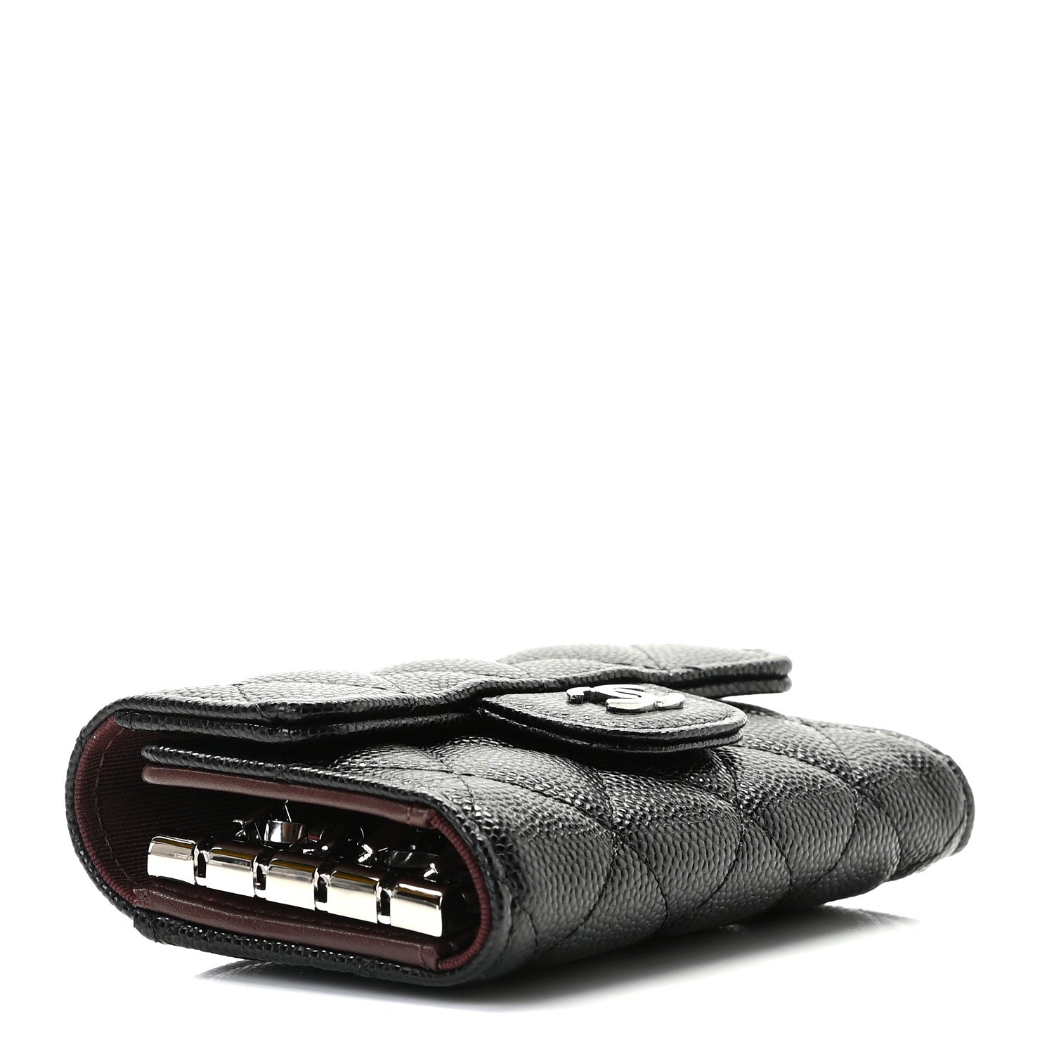 Chanel Caviar Quilted Classic 4 Key Holder Wallet Black 4 of 8