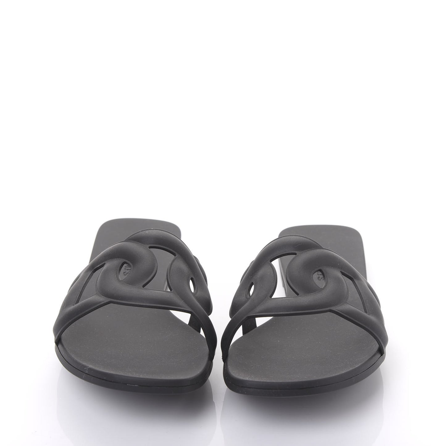 Rubber Aloha Sandals 38 Black