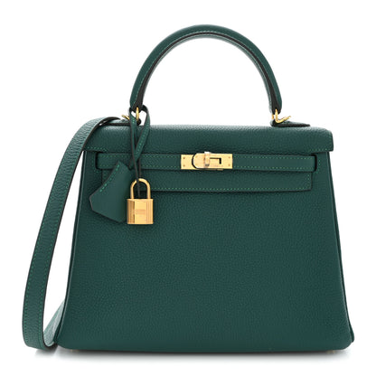 Hermes Togo Kelly Retourne 25 Malachite 1 of 10