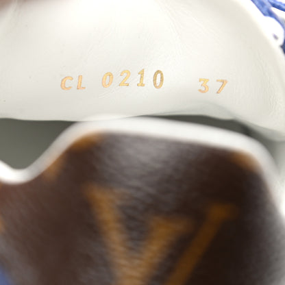 Louis Vuitton Monogram Escale Time Out Sneakers 37 Blue 9 of 9