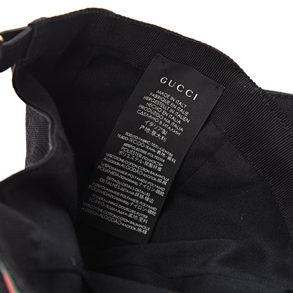 Gucci Monogram Web Baseball Hat XS Black 5 of 7