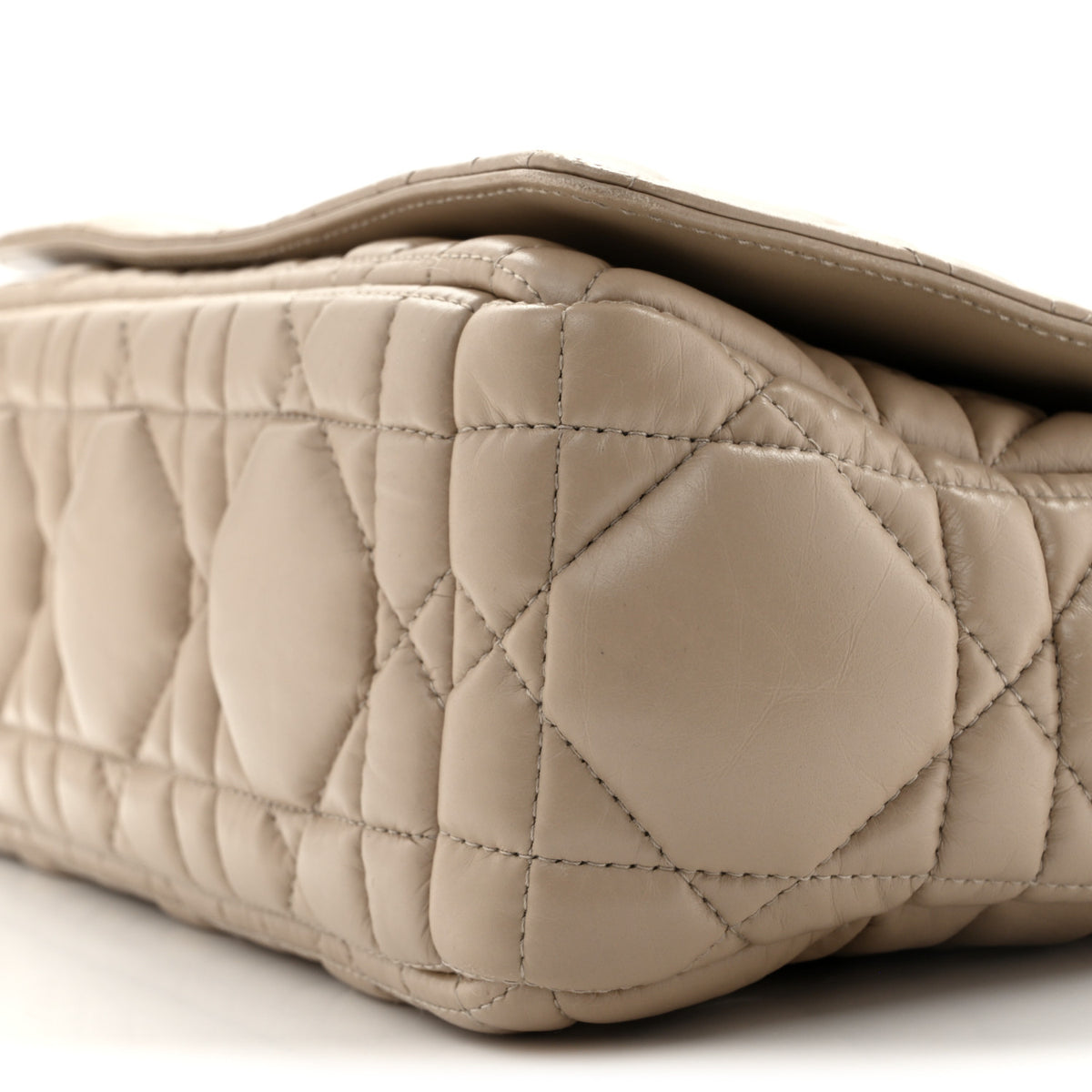 Calfskin Macrocannage Medium Caro Bag Sand