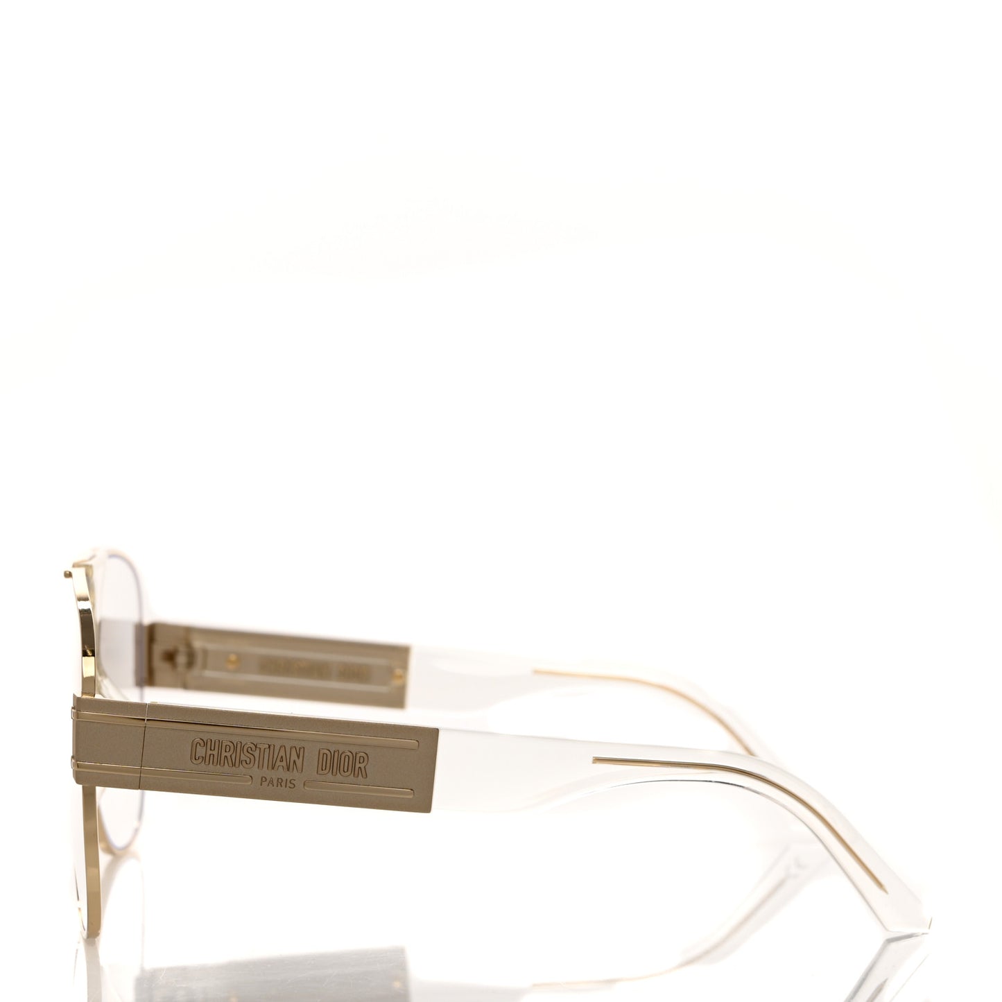 Metal Acetate Diorsignature A3U Sunglasses Gold