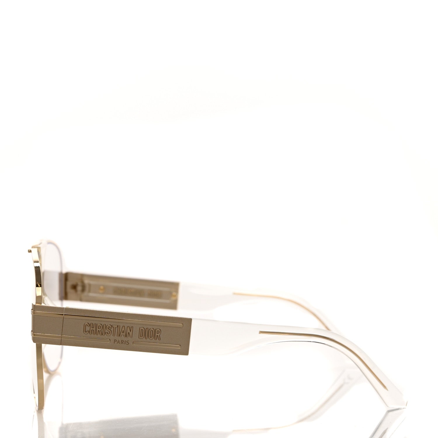 Christian Dior Metal Acetate Diorsignature A3U Sunglasses Gold 3 of 8