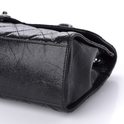 Chanel Crumpled Grained Calfskin Jumbo CC Crave Flap Black 7 of 10