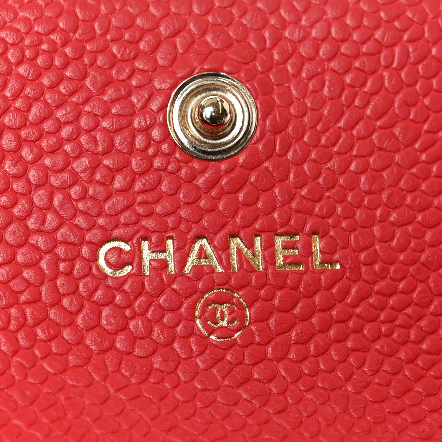 Chanel Caviar Quilted Boy Flap Card Holder Wallet Red 6 of 8