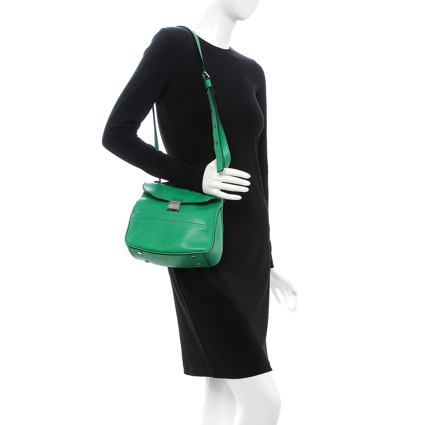 Vachetta Lux Mini Kent Crossbody Green