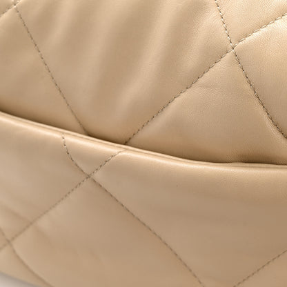 Chanel Lambskin Quilted Medium Chanel 19 Flap Beige 14 of 14