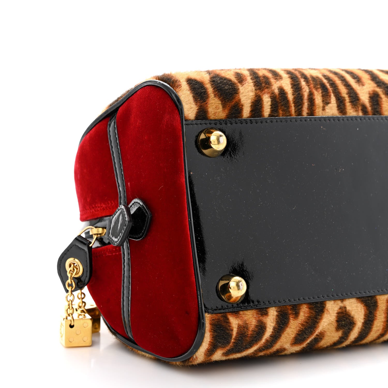 Christian Dior Calf Hair Leopard Velour Gambler Dice Bowler 9 of 12