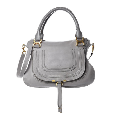 Chloe Calfskin Medium Marcie Satchel Cashmere Grey 1 of 13