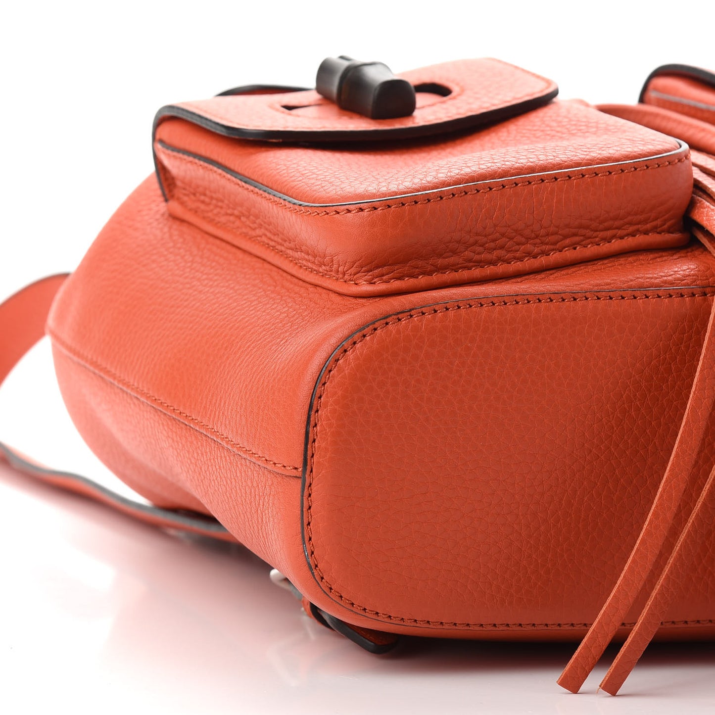 Cellarius Calfskin Medium Bamboo Backpack New Dark Orange