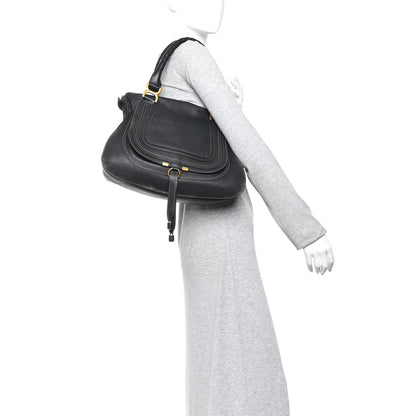 Chloe Calfskin Medium Marcie Satchel Black 2 of 15