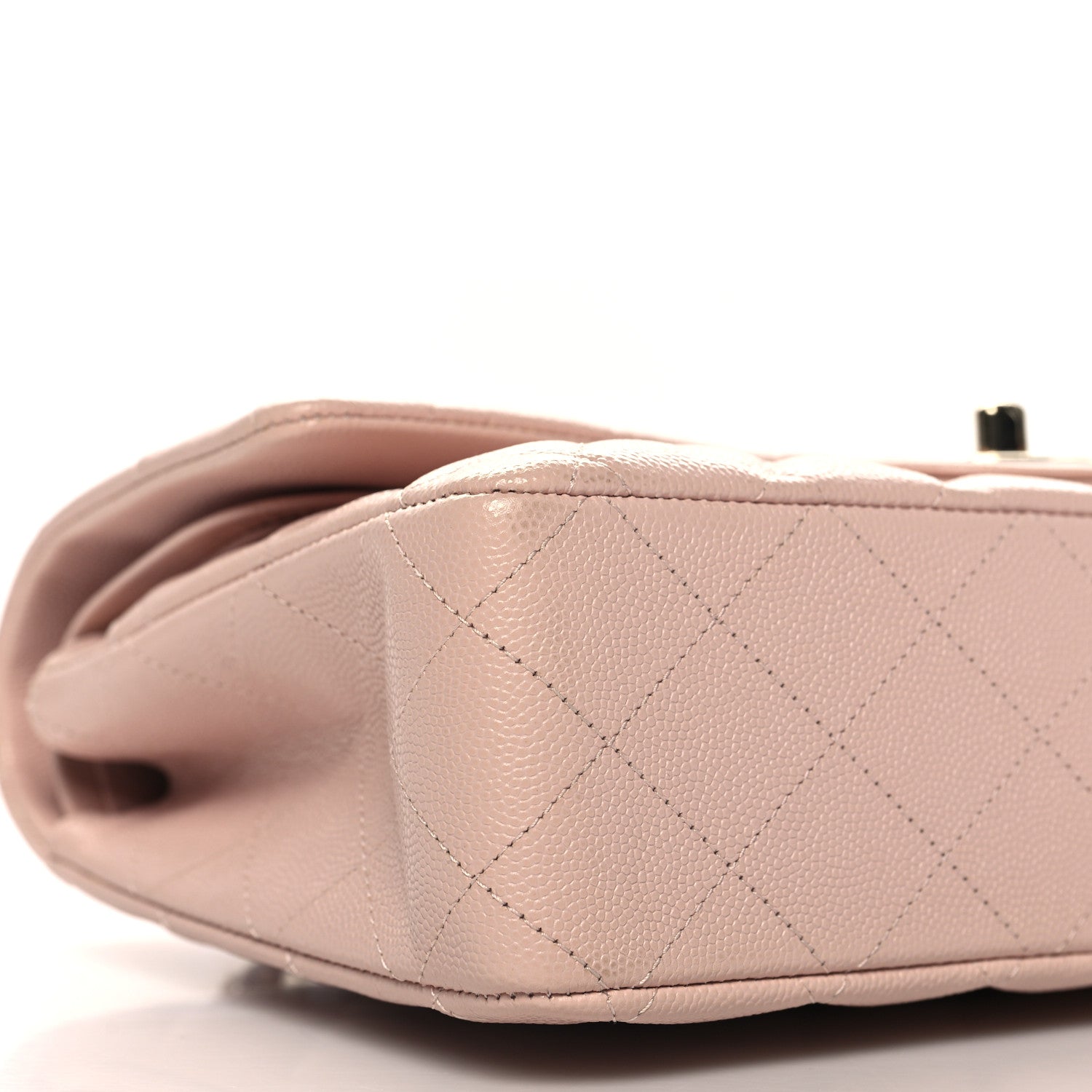 Chanel Caviar Quilted Medium Double Flap Light Pink 9 of 11