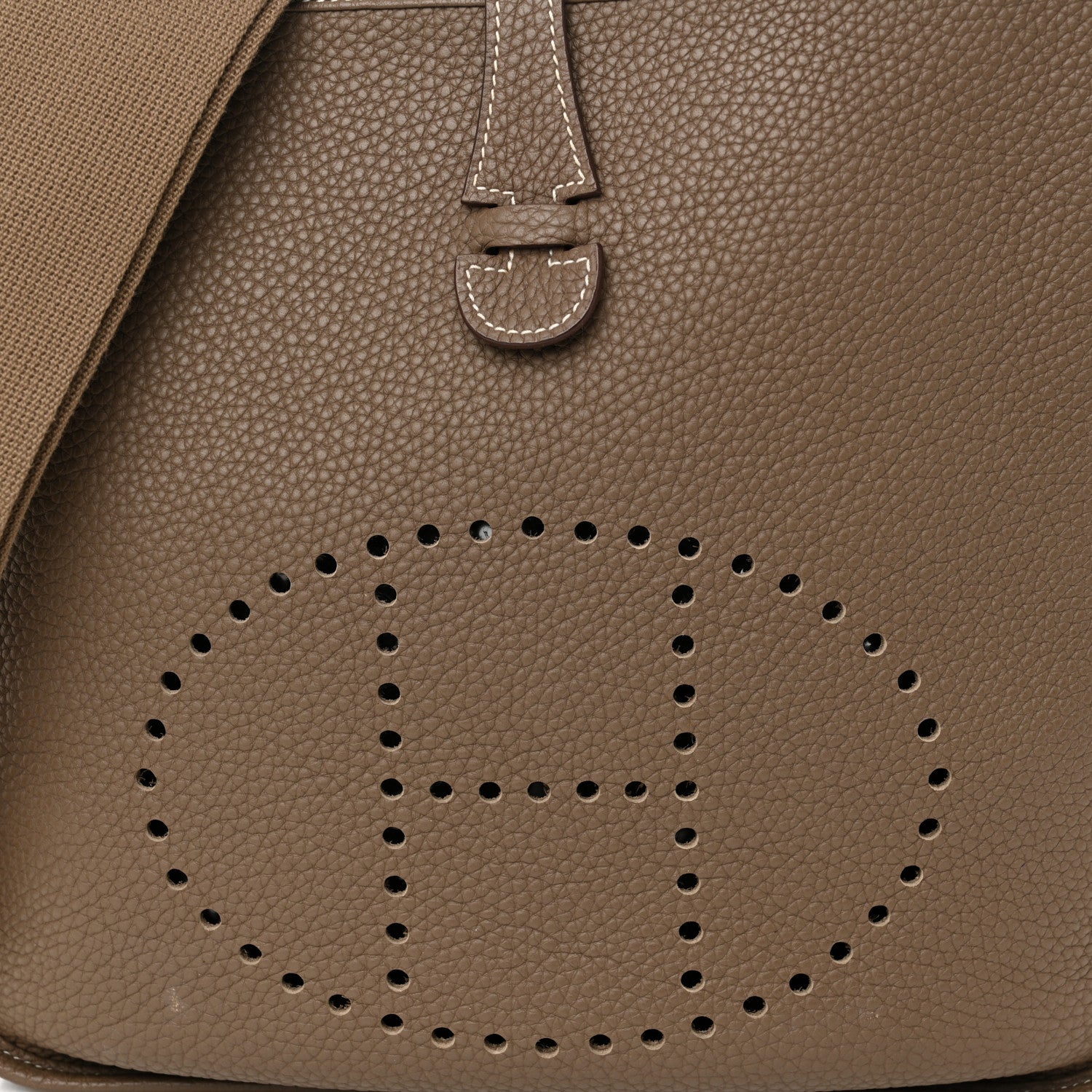 Hermes Taurillon Clemence Evelyne III PM Etoupe 8 of 10