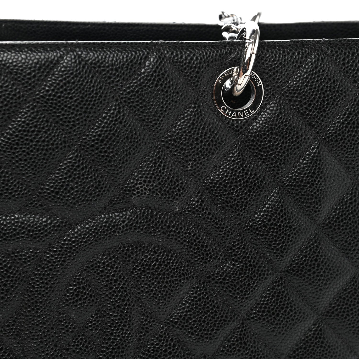 Chanel Caviar Quilted Grand Shopping Tote GST Black 14 of 15