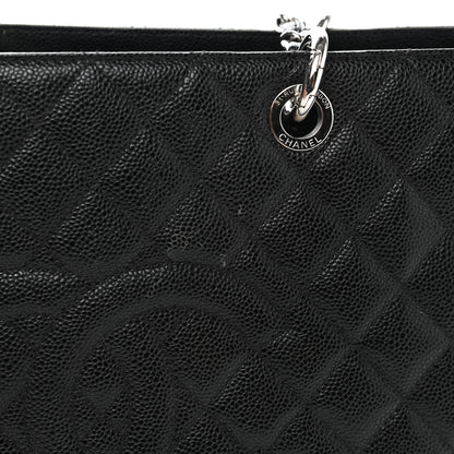 Chanel Caviar Quilted Grand Shopping Tote GST Black 14 of 15