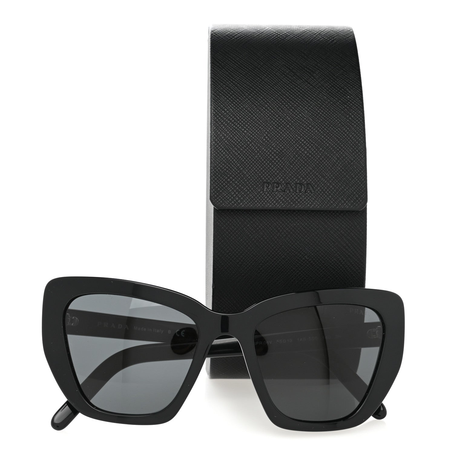 Prada Cat Eye Sunglasses SPR 08V Black 8 of 8