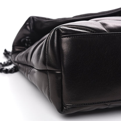Saint Laurent Lambskin Quilted Small Loulou Puffer Monogram Chain Satchel Black 7 of 11