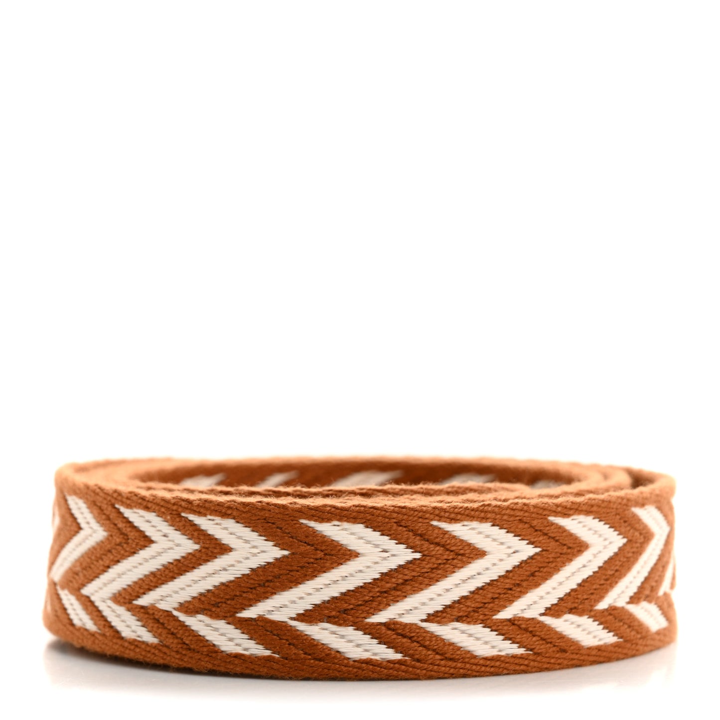 Toile Swift 25mm Sangle ZigZag Shoulder Strap Gold White