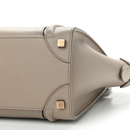 Celine Smooth Calfskin Interstice Micro Luggage Light Taupe 8 of 14