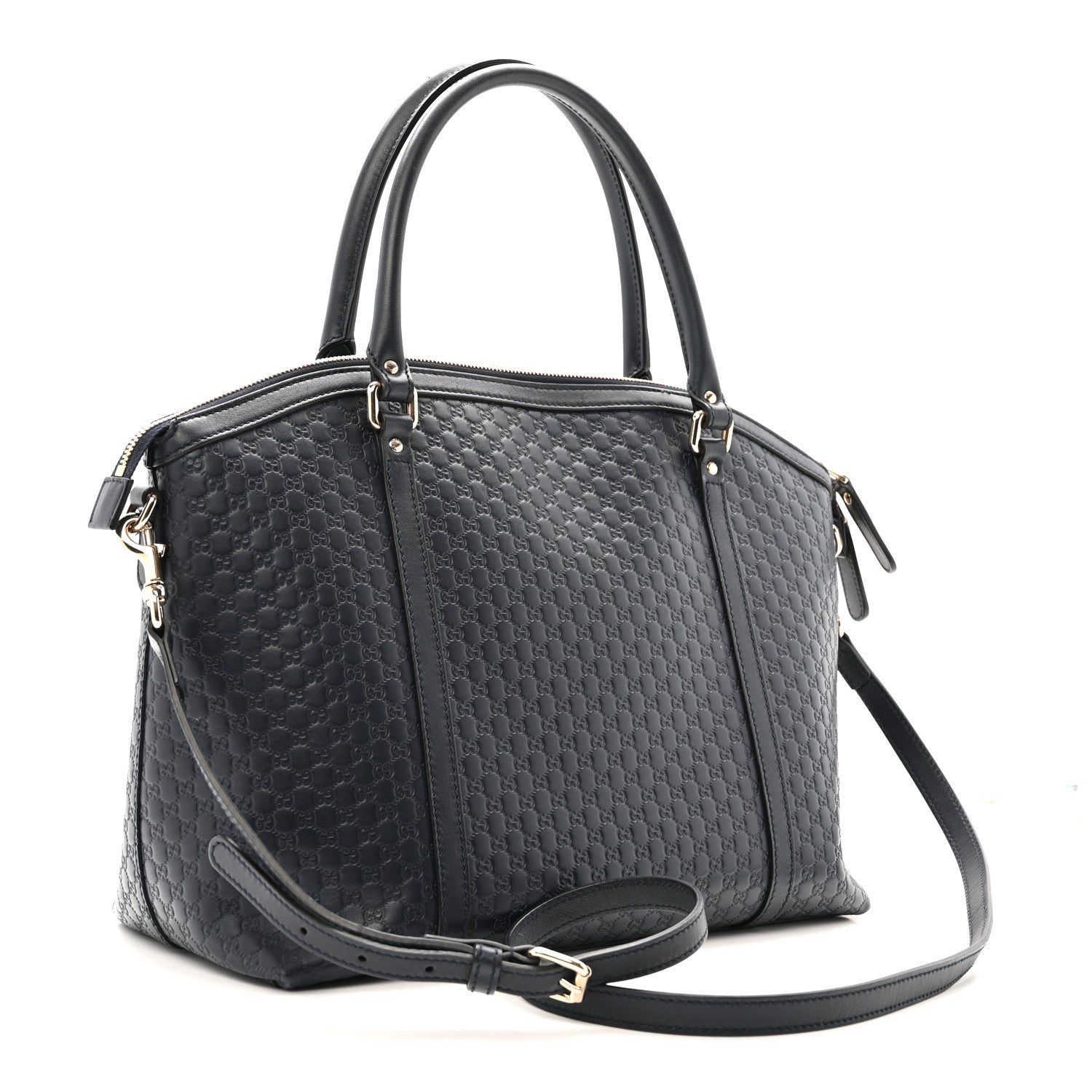 Gucci Soft Microguccissima Dome Satchel Navy 3 of 14