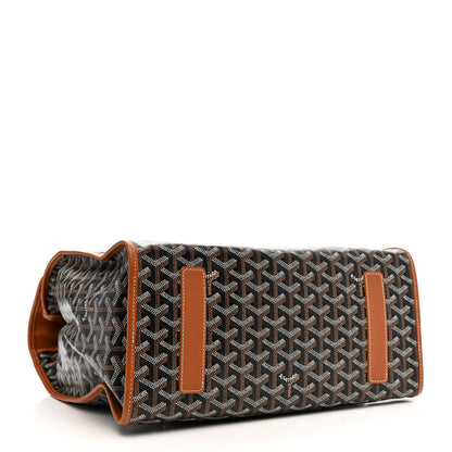 Goyard Goyardine Saint Leger Soft Briefcase Backpack Black Gold 4 of 10