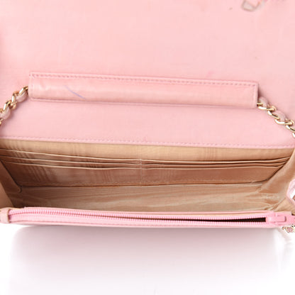Chanel Caviar Timeless CC Wallet On Chain WOC Pink 5 of 17
