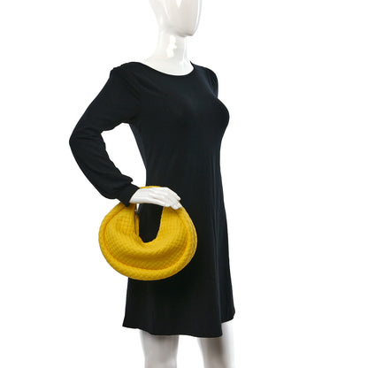 Bottega Veneta Rubber Intreccio Padded Mini Jodie Lemon 2 of 12