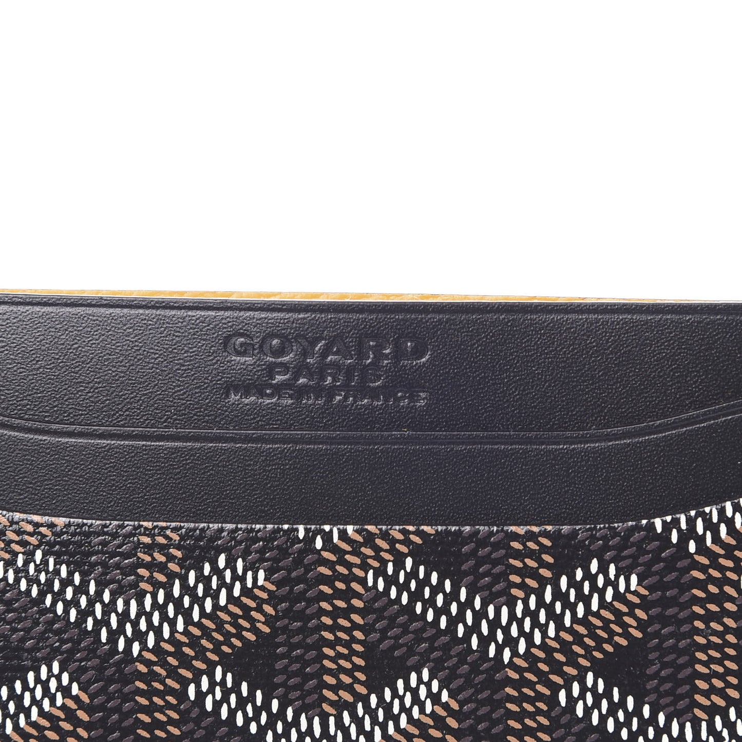 Goyardine Saint Sulpice Card Holder Black