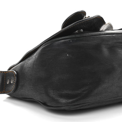 Christian Dior Calfskin Mini Gaucho Crossbody Bag Black 9 of 19