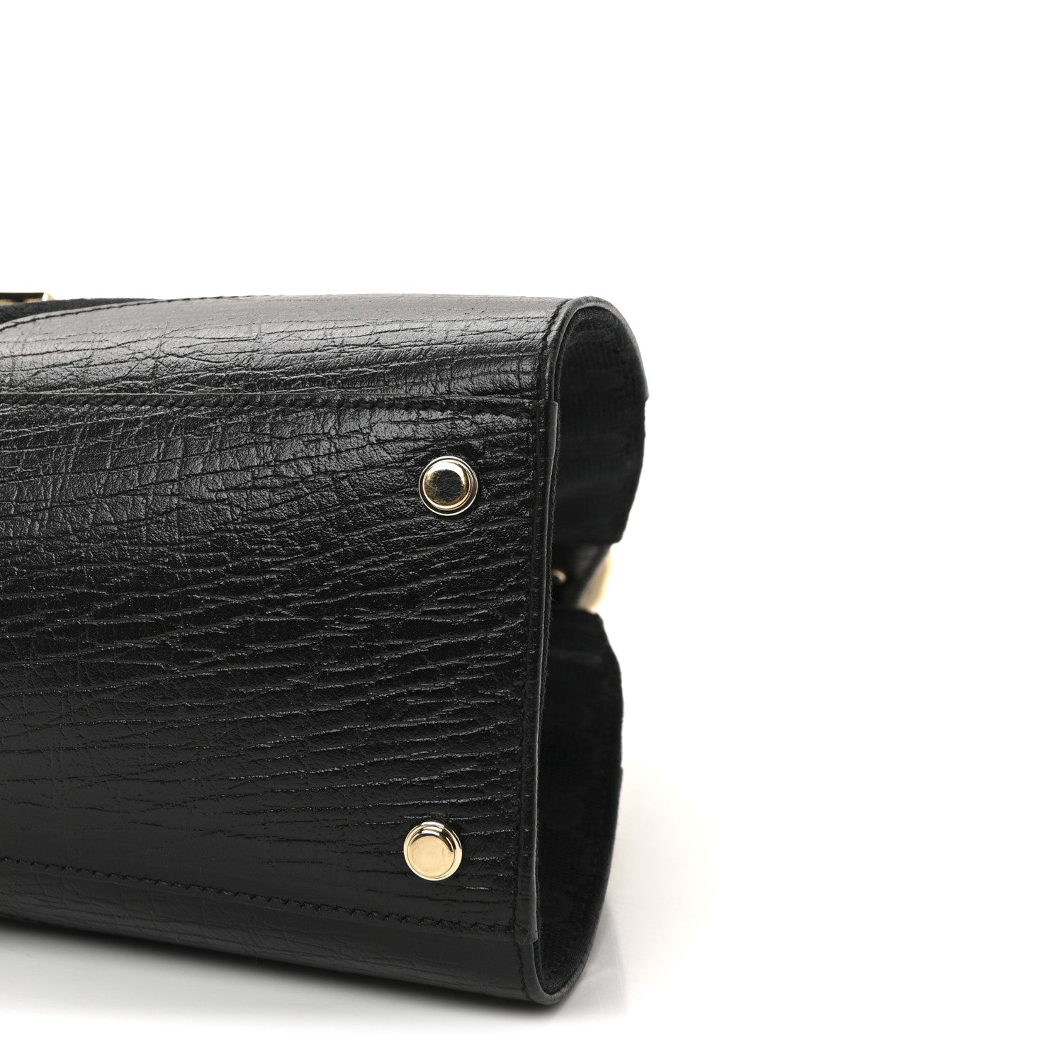 Gucci Monogram Web Junco Shoulder Bag Black 10 of 10