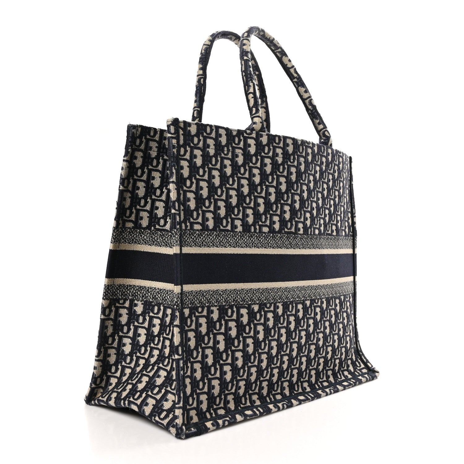 Christian Dior Oblique Large Book Tote Blue Multicolor 3 of 10