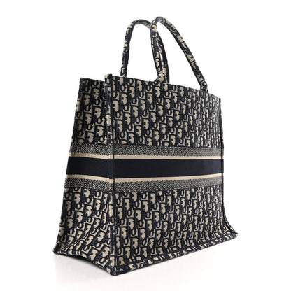 Christian Dior Oblique Large Book Tote Blue Multicolor 3 of 10