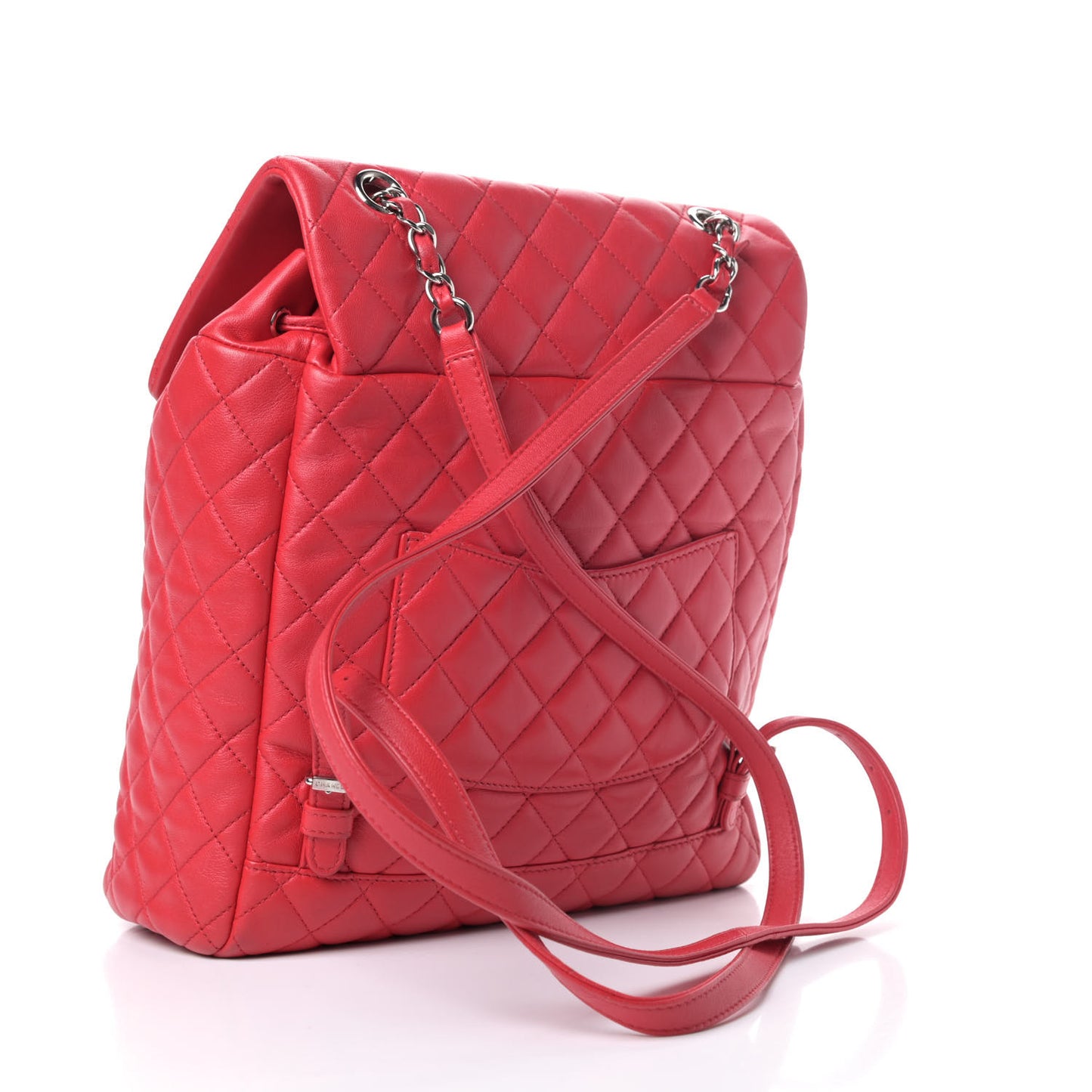 Lambskin Quilted Large Urban Spirit Backpack Red