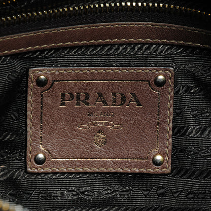 Prada Vitello Lux Bauletto Bambu 6 of 8