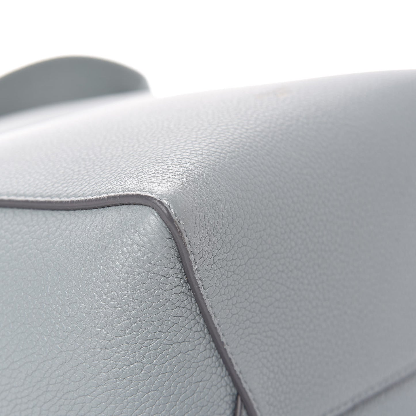 Soft Grained Calfskin Small Sangle Bucket Bag Storm